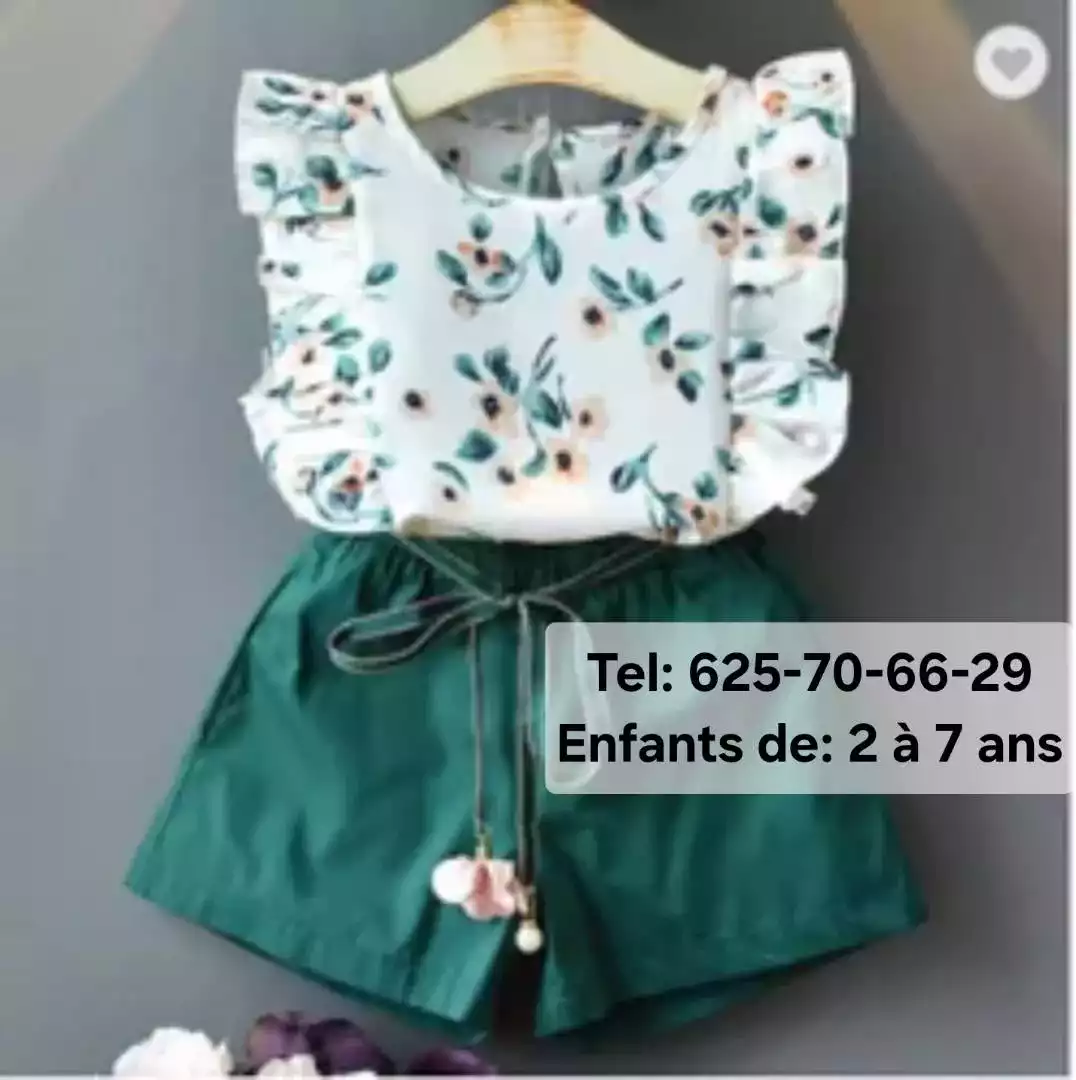 Ensemble cullote pour vos petite fille