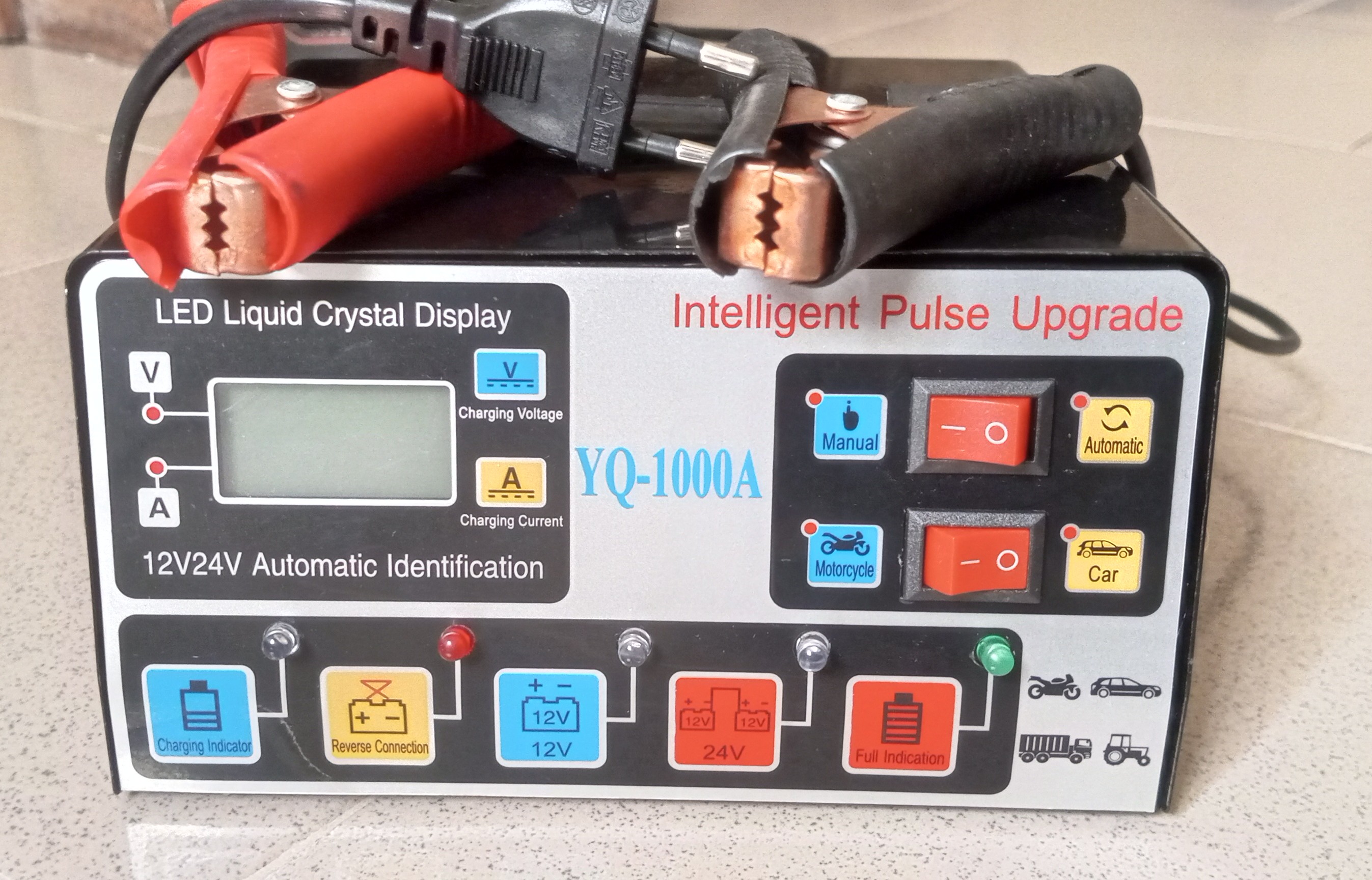 Chargeur de Batterie Intelligent 1000A 12V 24V à Haute Puissance