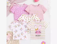 Ensemble de 5 haut à manches courte tricotés 