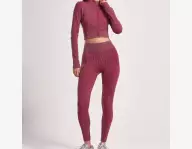 Sport leggings de sport côtelé pour femmes 
