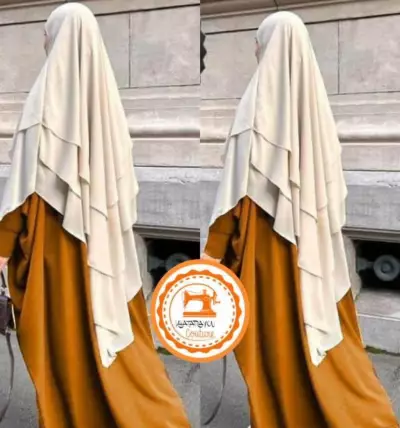 Robe longue avec voile 