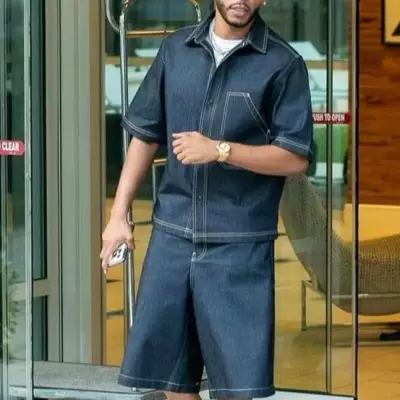 Ensemble jean chemise est pantalon 