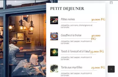 Création de Site Web professionnel pour Restaurant et E-commerçant.