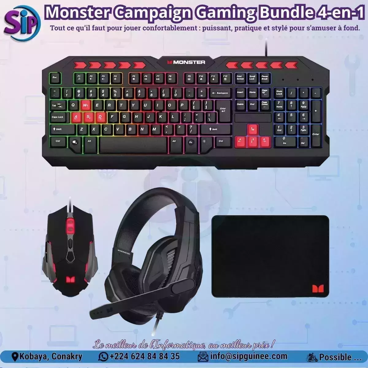 🎮 Monster Campaign – Bundle Gaming 4-en-1