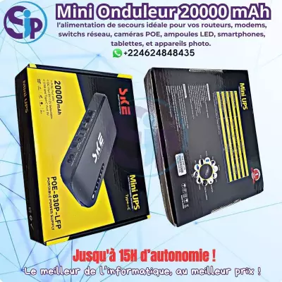 Mini Onduleur POE 20 000 mAh – Alimentation de secours