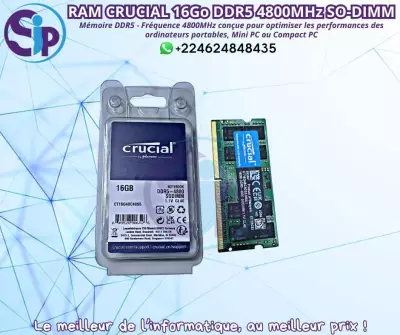 RAM Crucial 16Go DDR5 4800MHz SO-DIMM