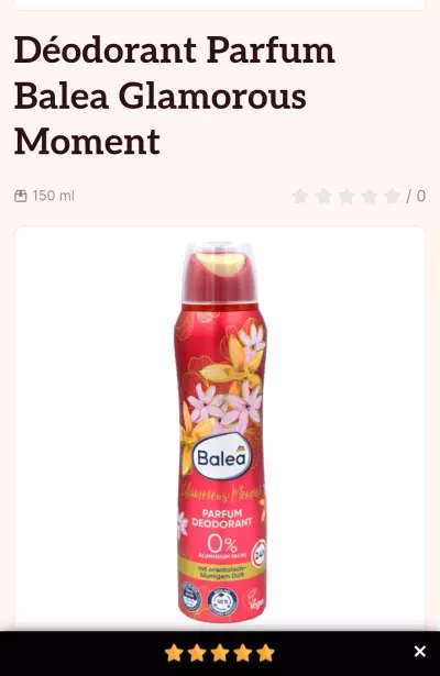 Mixa, nivea, balea deo parfum 0% alcool, vanilla, 