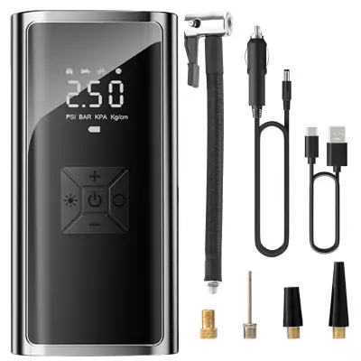 Pompe 150 PSI Portable, Gonfleur de Pneus de Voiture